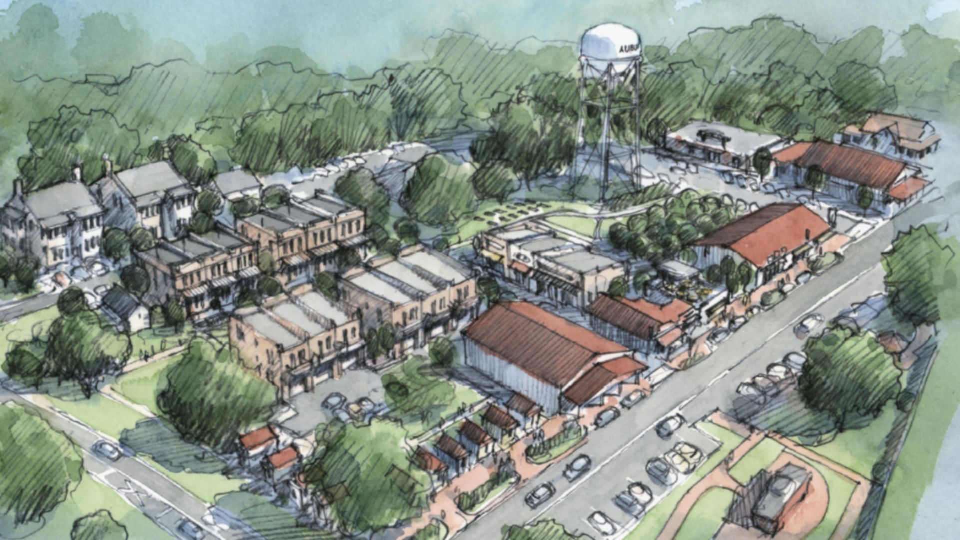 Downtown Auburn GA | Rendering City of Auburn